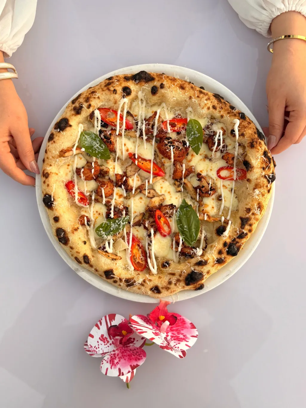 بيتزا كوليفلاور دجاج